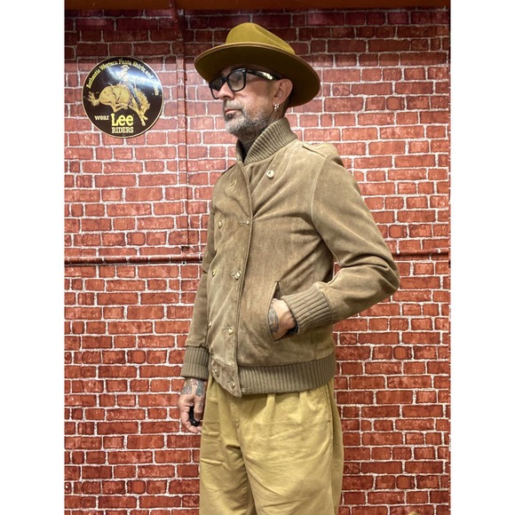 70's A & F Originals N.Y. suede leather bomber jacket size medium made in U.S.A. - Picture 7 of 10